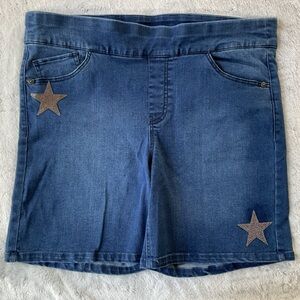 reCreation Brand Women's Denim Sz 10 Shorts Gold Star Bling
